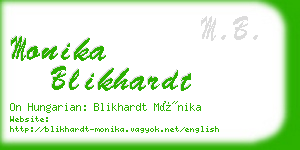 monika blikhardt business card
